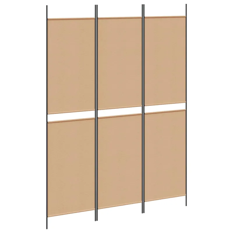 3-panelis kambario skirstytuvas Smėlio 150 x 200 cm Audinys