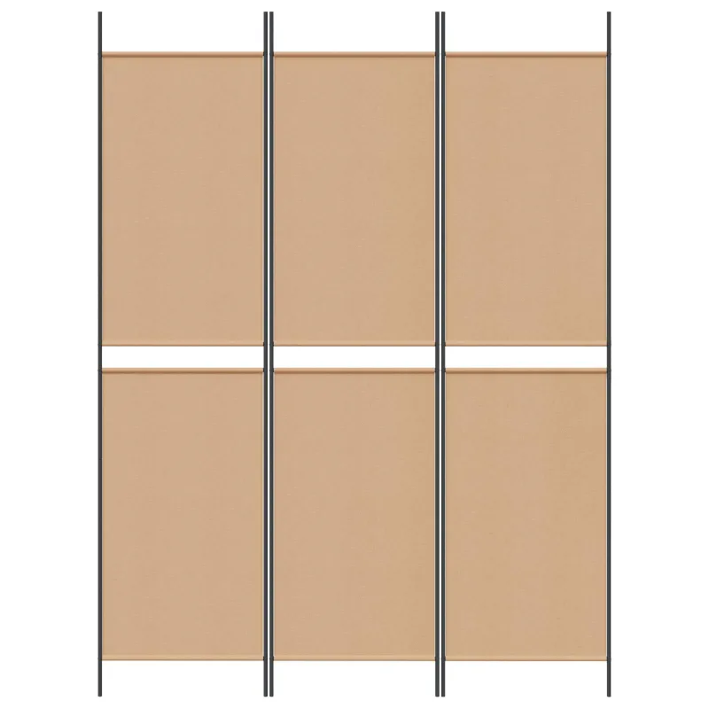 3-panelis kambario skirstytuvas Smėlio 150 x 200 cm Audinys