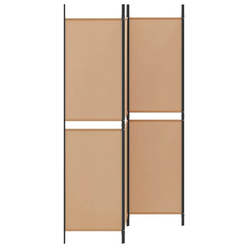4-skydelis kambario skirstytuvas Smėlio 200 x 200 cm Audinys