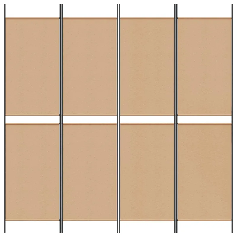 4-skydelis kambario skirstytuvas Smėlio 200 x 200 cm Audinys