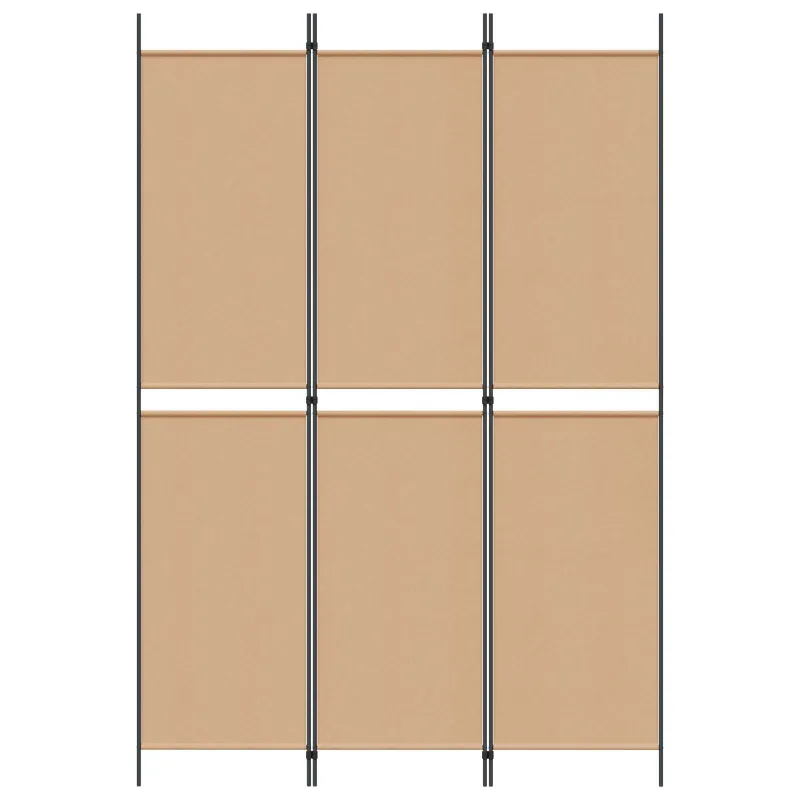 3-jų panelių kambario skaidytuvas Smėlio 150 x 220 cm Audinys