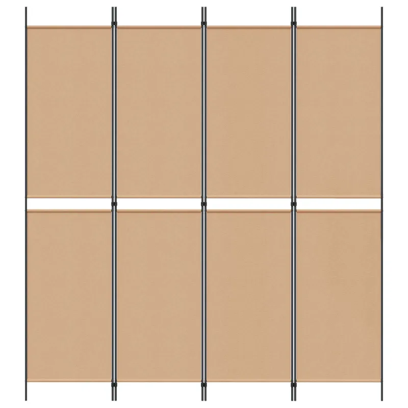 4-skydelis kambario skaidytuvas Smėlio 200 x 220 cm Audinys