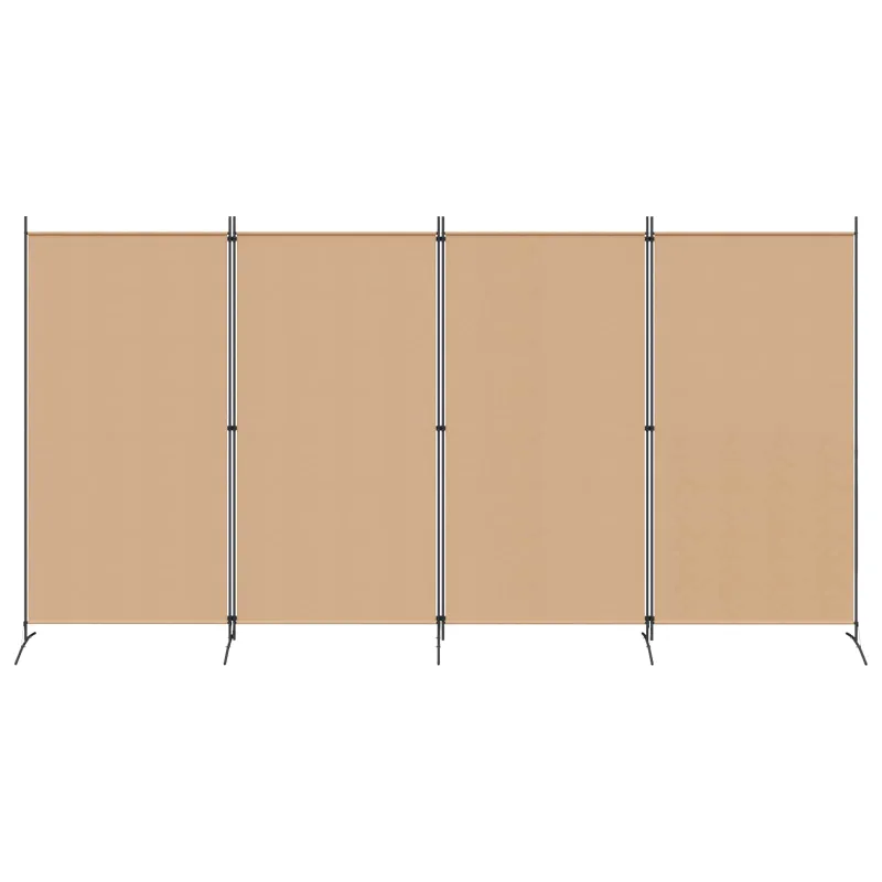 4-skydelis kambario skirstytuvas Smėlio 346 x 180 cm Audinys