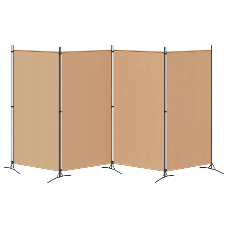 4-skydelis kambario skirstytuvas Smėlio 346 x 180 cm Audinys