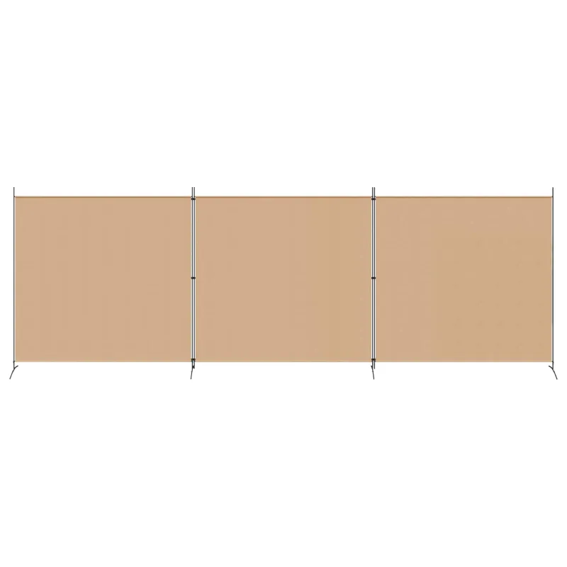 4-skydelis kambario skirstytuvas Smėlio 525 x 180 cm Audinys