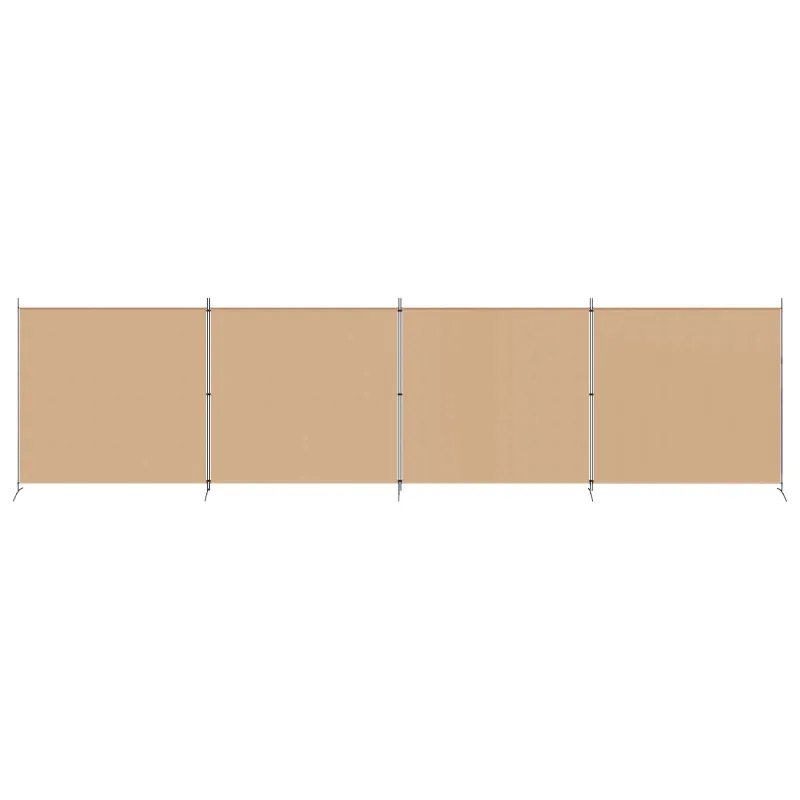 4-skydelis kambario skirstytuvas Smėlio 698 x 180 cm Audinys
