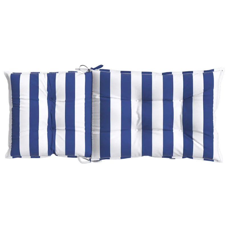 Lauko pagalvė 6 pcs Mėlyna ir balta 120 x 50 x 7 cm Audinys