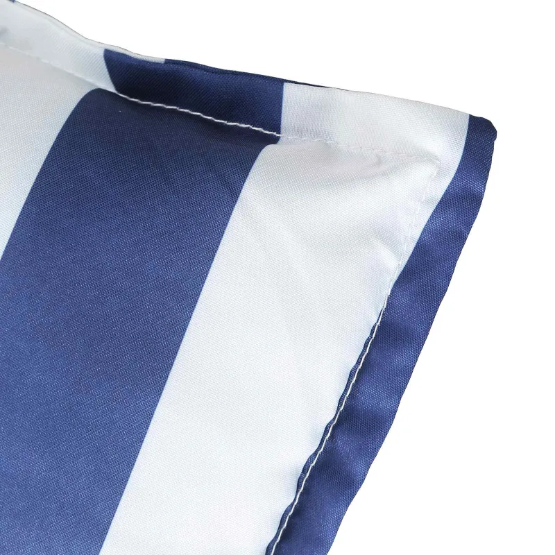 Lauko pagalvė 6 pcs Mėlyna ir balta 120 x 50 x 7 cm Audinys