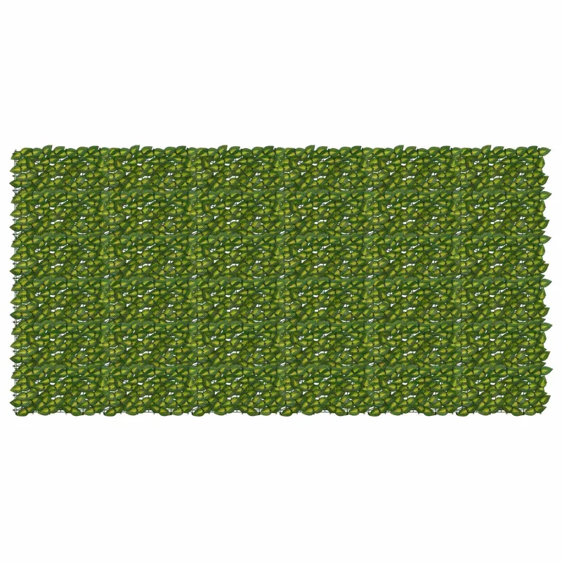 Balkono ekranas su lapais Žalia ir geltona 300 x 150 cm