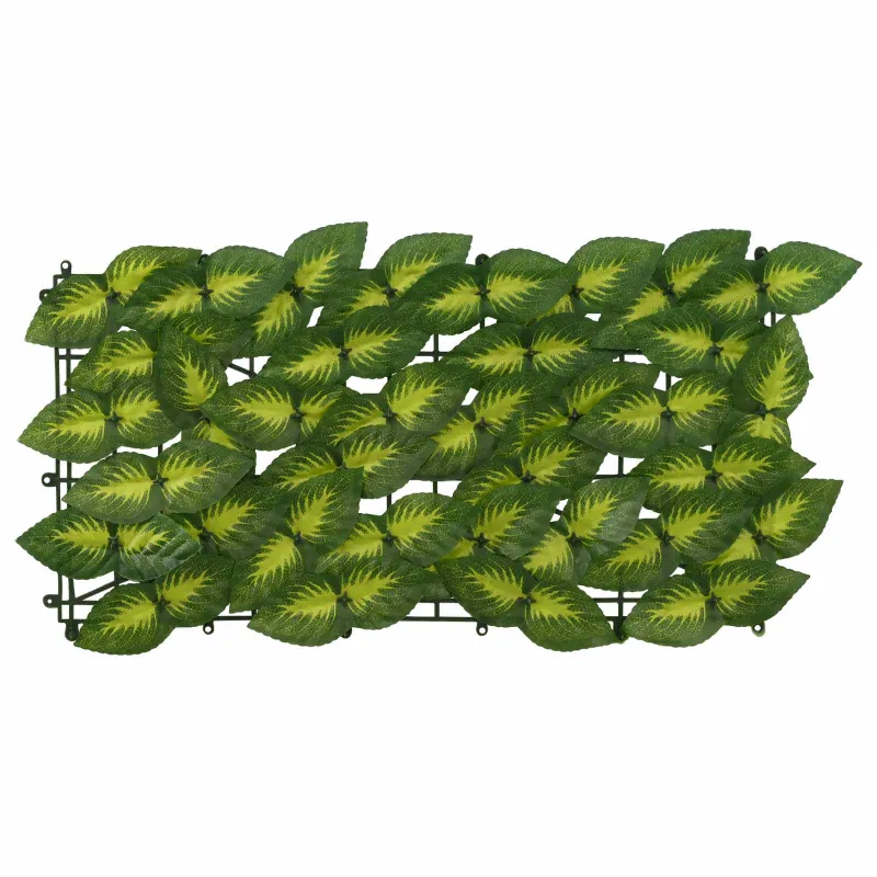 Balkono ekranas su lapais Žalia ir geltona 300 x 150 cm