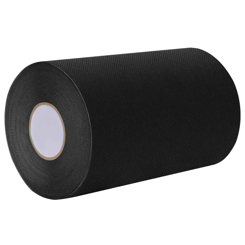 Dirbtinio žolės juosta su klijais Juoda 15 cm x 10 m