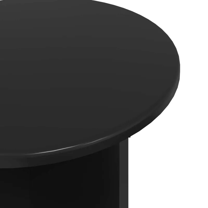 Šoninių staliukų komplektas su saugykla 2 pcs Juodojo ąžuolo