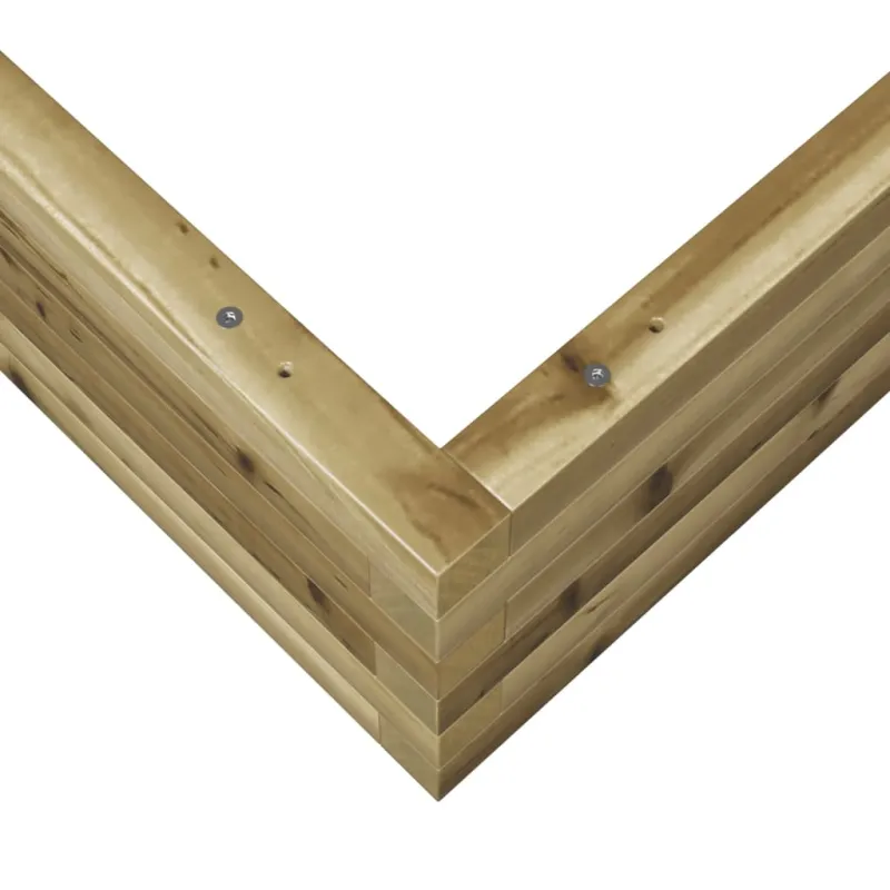 Sodo lovelis, 90x90x23cm, impregnuota pušies mediena