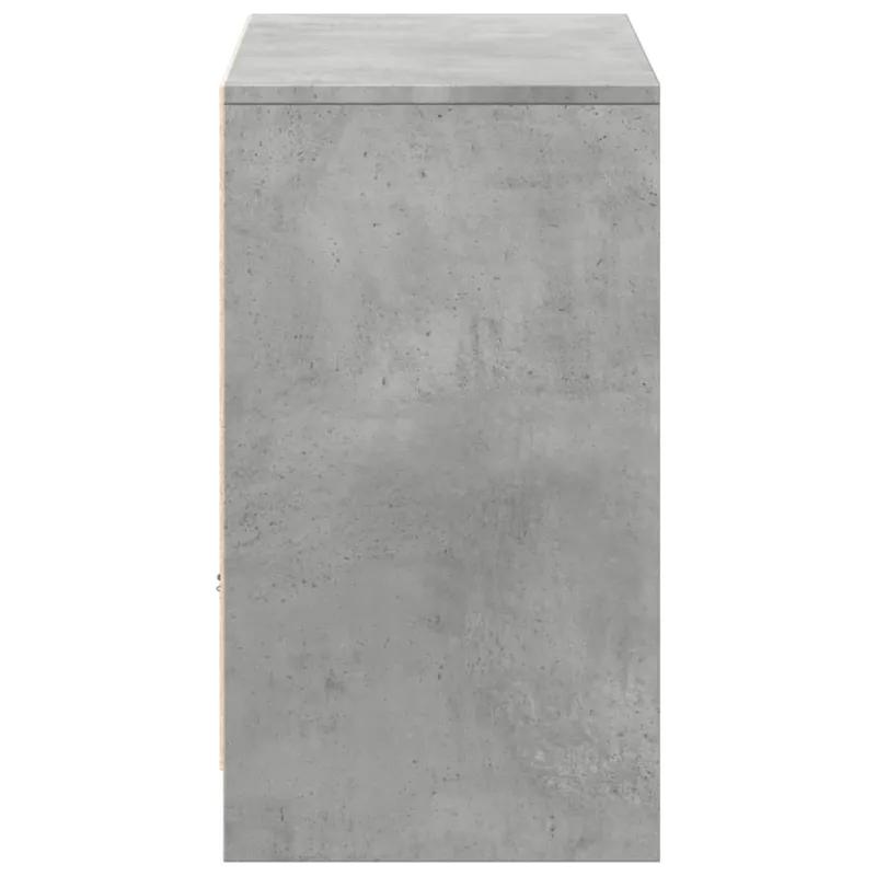 Televizoriaus spintelė su LED, betono, 91x34x61cm, mediena