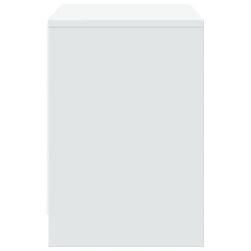 Televizoriaus spintelė su LED, balta, 100x34x50cm, mediena