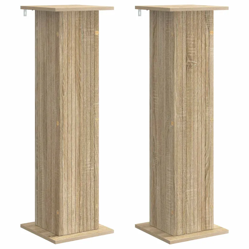Augalų stovas 2 pcs Sonoma ąžuolas 30,5 x 30 x 100,5 cm