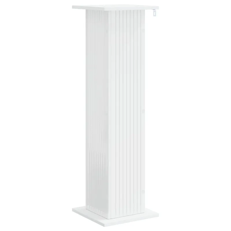 Augalų stovas 2 pcs Itin blizgi balta 30,5 x 30 x 100,5 cm