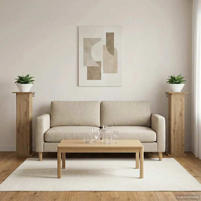 Augalų stovas 2 pcs Artisano ąžuolo 30,5 x 30 x 100,5 cm