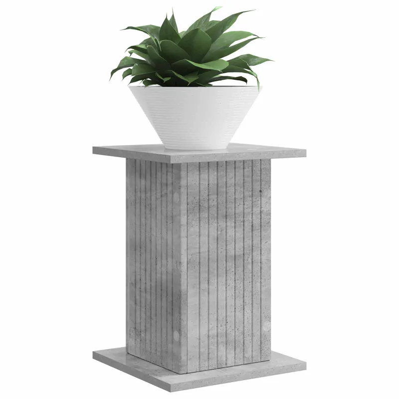 Augalų stovas 2 pcs Betono pilka 30,5 x 30 x 43 cm
