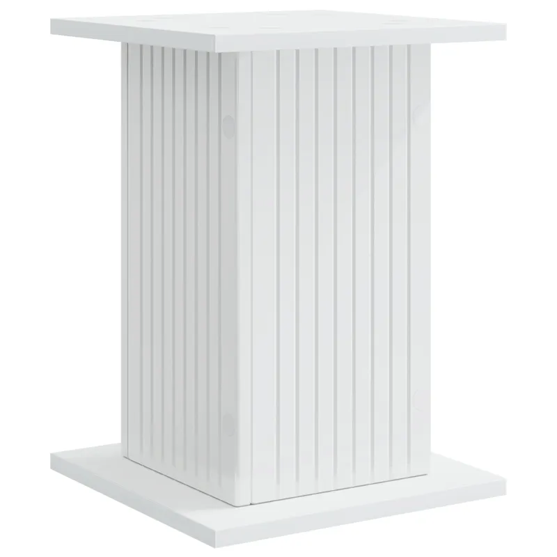 Augalų stovas 2 pcs Itin blizgi balta 30,5 x 30 x 43 cm