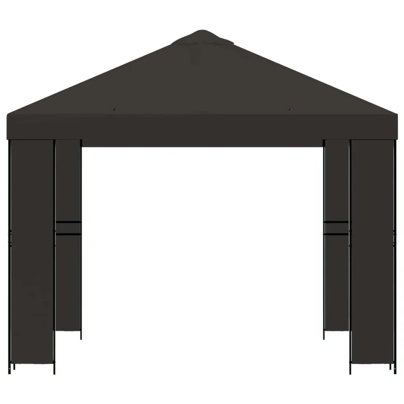 Pavėsinė 3 x 3 m Antracito Poliesteris ir plienas 190 gsm
