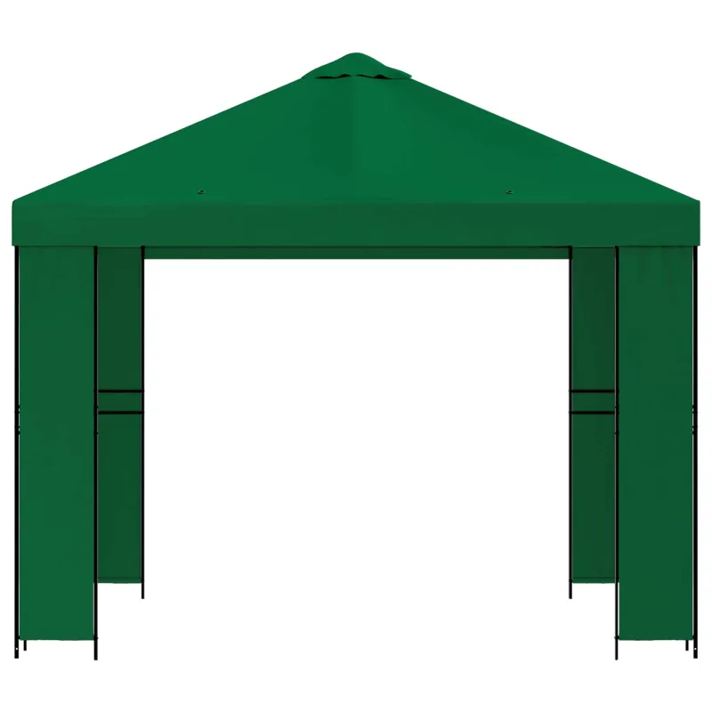Pavėsinė 3 x 3 m Žalia Poliesteris ir plienas 190 gsm