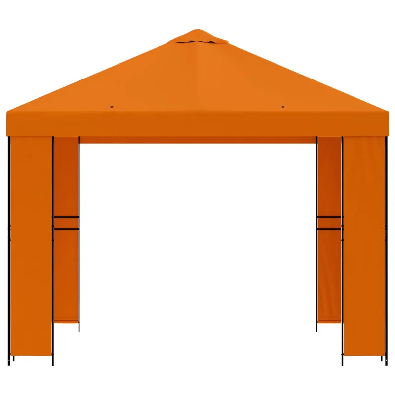 Pavėsinė 3 x 3 m Oranžinė Poliesteris ir plienas 190 gsm