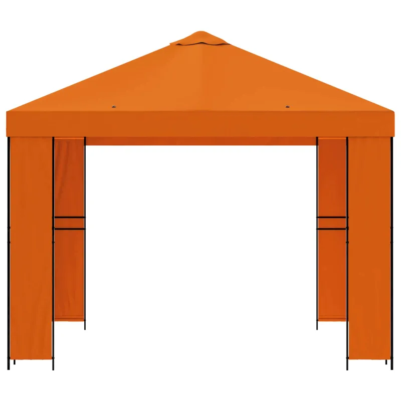 Pavėsinė 3 x 3 m Oranžinė Poliesteris ir plienas 190 gsm