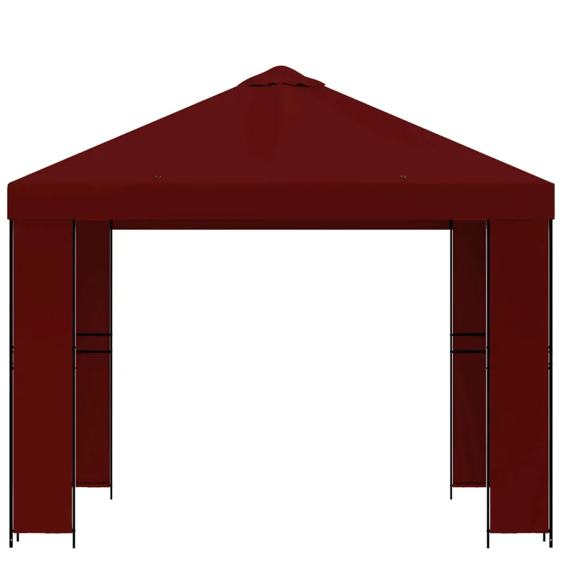 Pavėsinė 3 x 3 m Vyšninė Poliesteris ir plienas 190 gsm