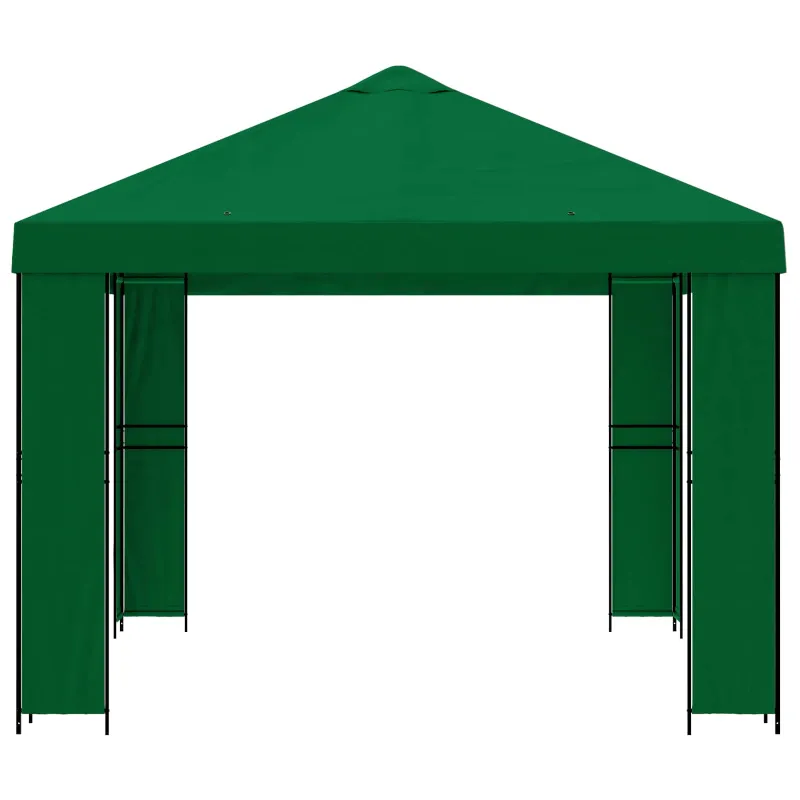 Pavėsinė 4 × 3 m Žalia Poliesteris ir plienas 190 gsm