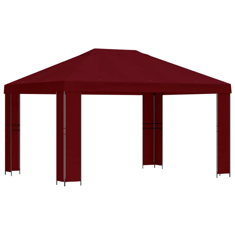 Pavėsinė 4 × 3 m Vyšninė Poliesteris ir plienas 190 gsm