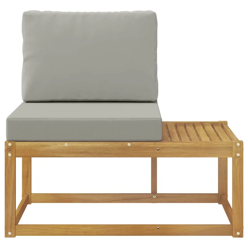 Lauko galinė sofa Balta 91 x 63 x 73 cm Kietos akacijos mediena
