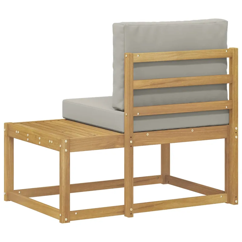 Lauko galinė sofa Balta 91 x 63 x 73 cm Kietos akacijos mediena