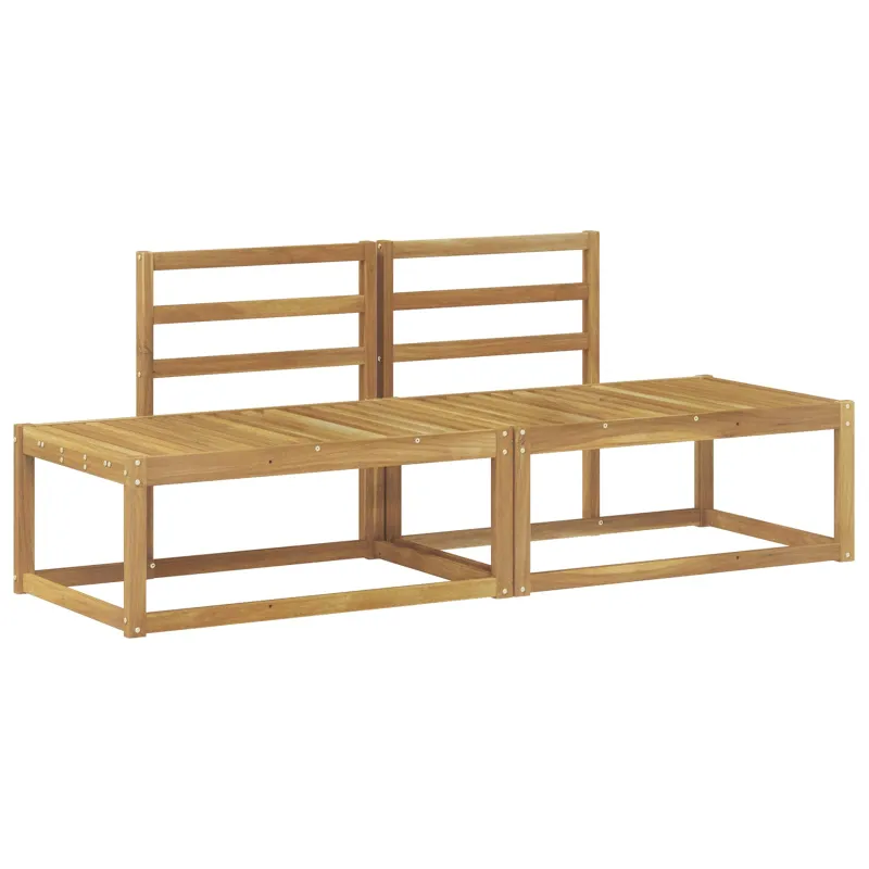 Lauko galinė sofa 2 Vienetas Balta 182,5 x 63 x 73 cm