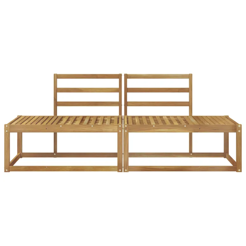 Lauko galinė sofa 2 Vienetas Balta 182,5 x 63 x 73 cm