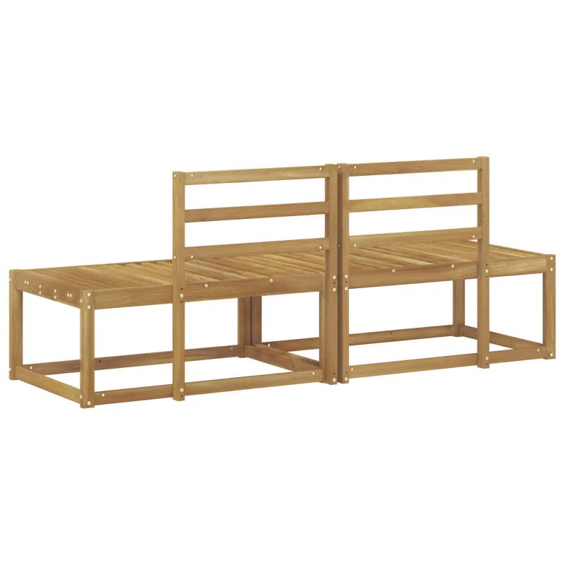 Lauko galinė sofa 2 Vienetas Balta 182,5 x 63 x 73 cm