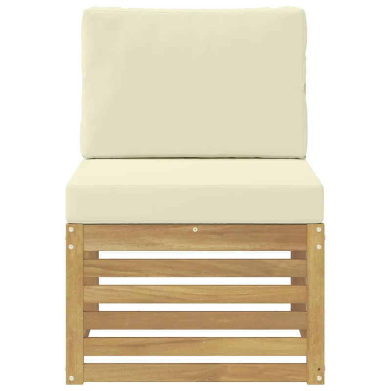 Lauko Vidurinis Sofa Kietos akacijos mediena Balta