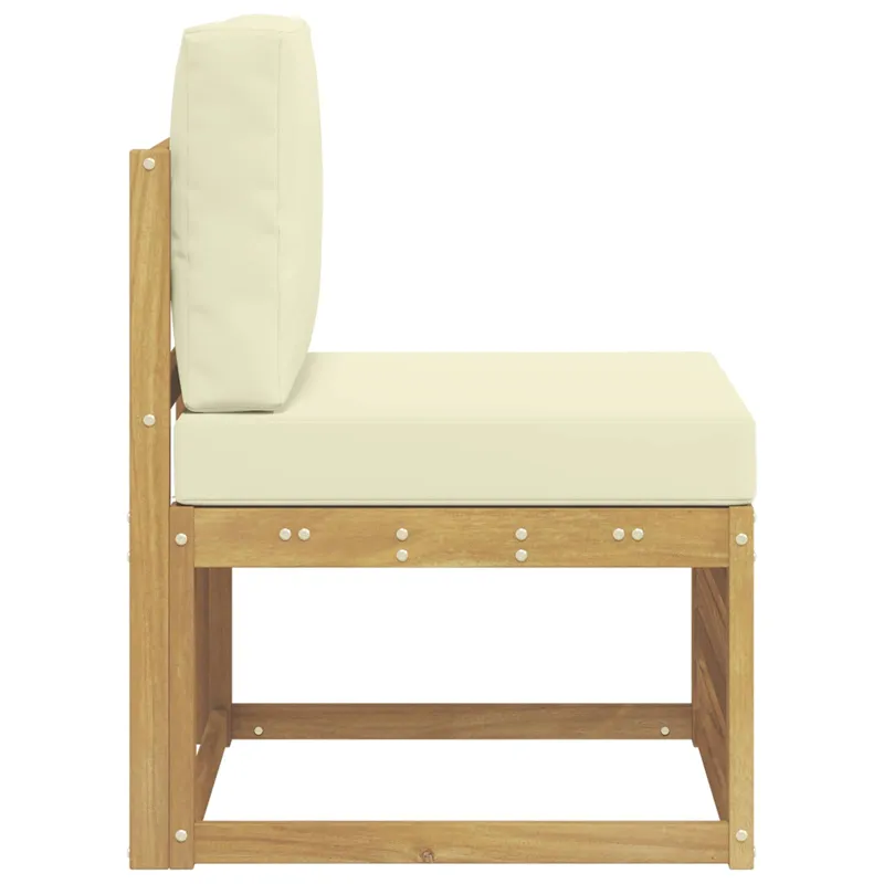 Lauko Vidurinis Sofa Kietos akacijos mediena Balta