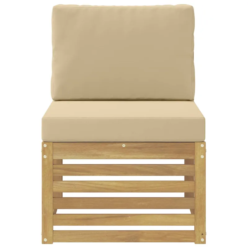 Lauko Vidurinis Sofa Kietos akacijos mediena Balta