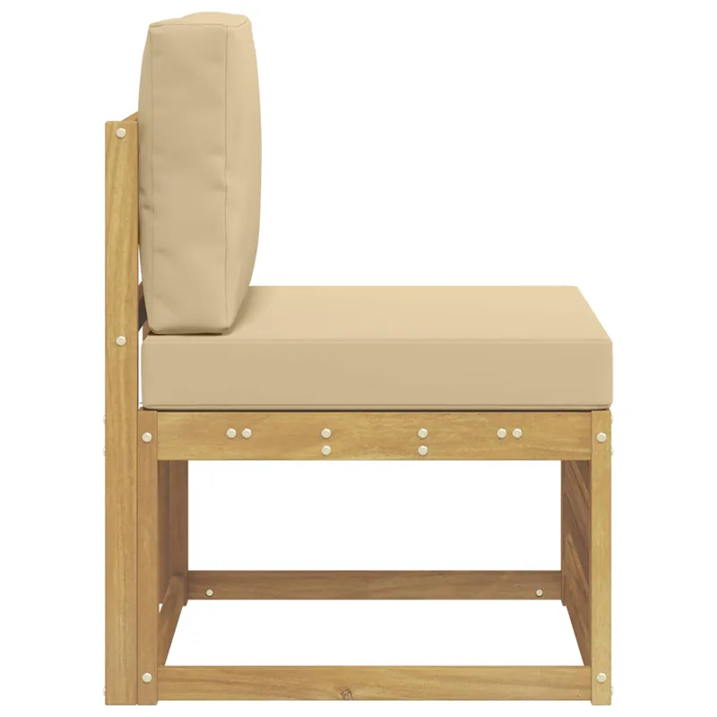 Lauko Vidurinis Sofa Kietos akacijos mediena Balta