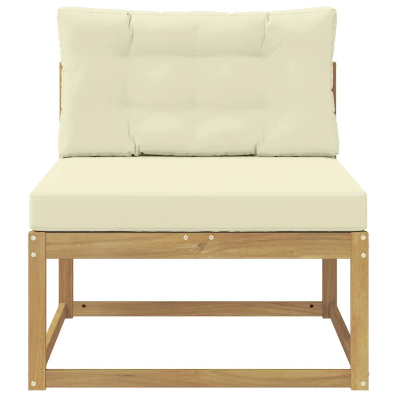 Lauko Vidurinis Sofa Poliesteris Balta