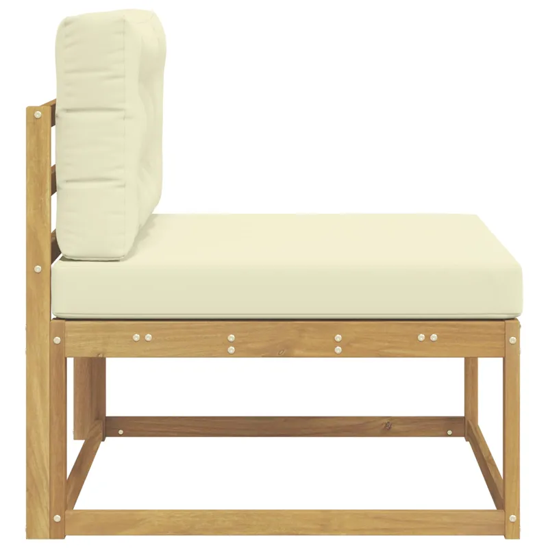 Lauko Vidurinis Sofa Poliesteris Balta