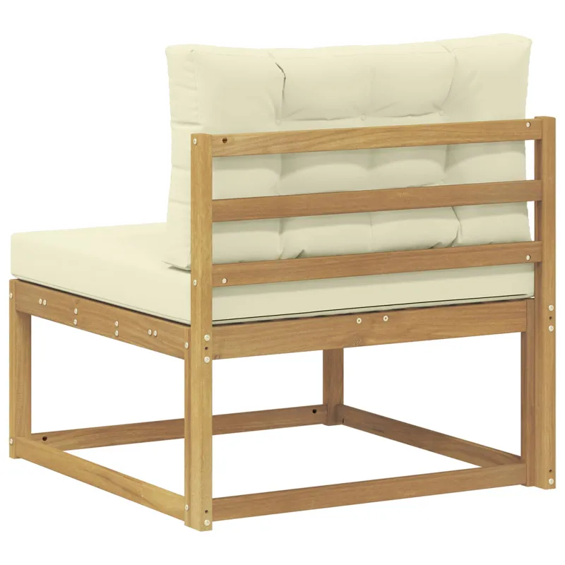 Lauko Vidurinis Sofa Poliesteris Balta