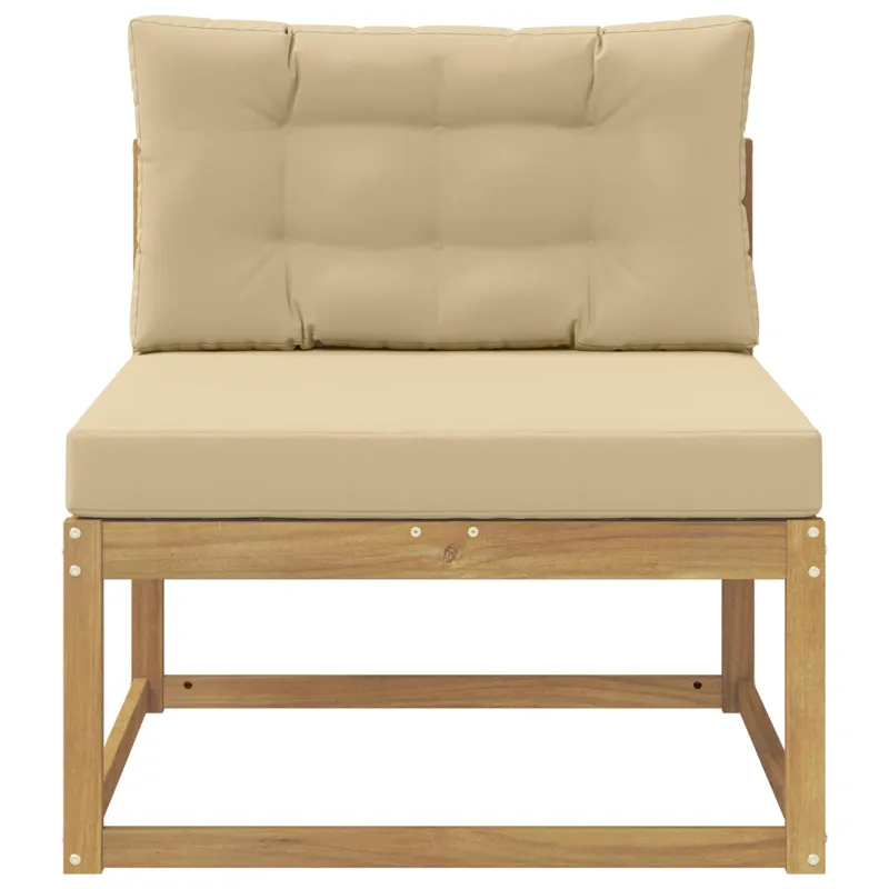 Lauko Vidurinis Sofa Poliesteris Balta