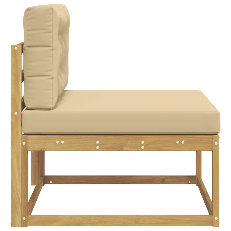 Lauko Vidurinis Sofa Poliesteris Balta