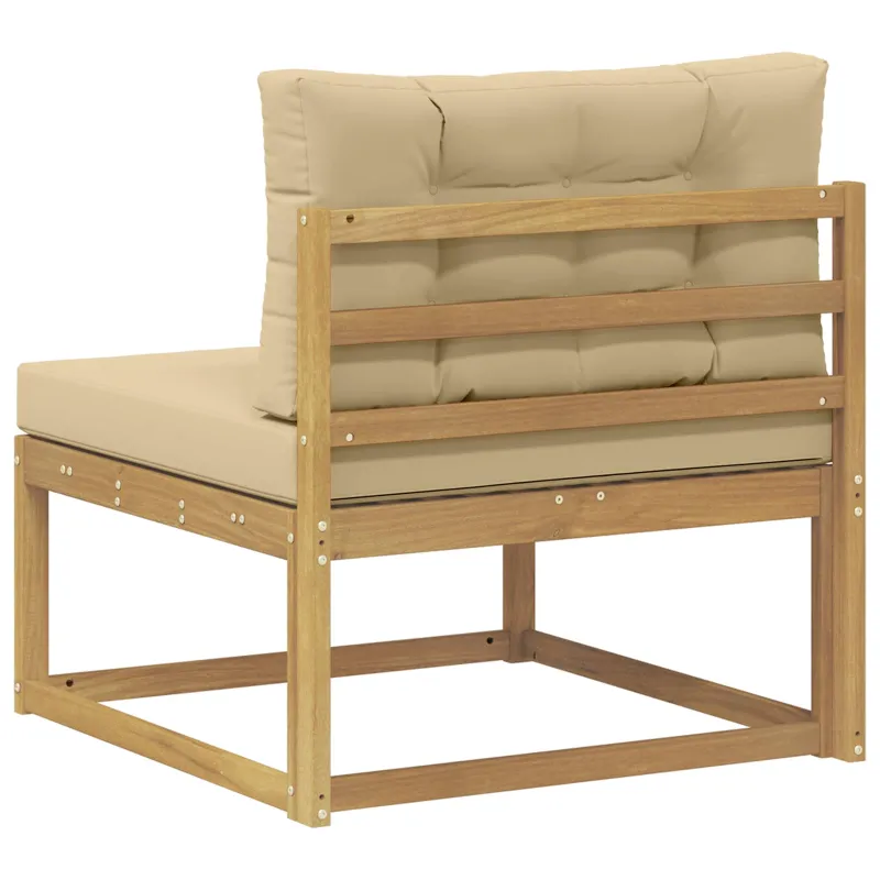 Lauko Vidurinis Sofa Poliesteris Balta