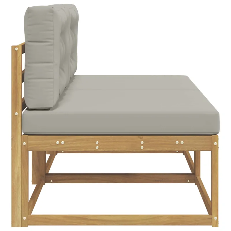 2 Vienetas Lauko Vidurinis Sofa Poliesteris Balta