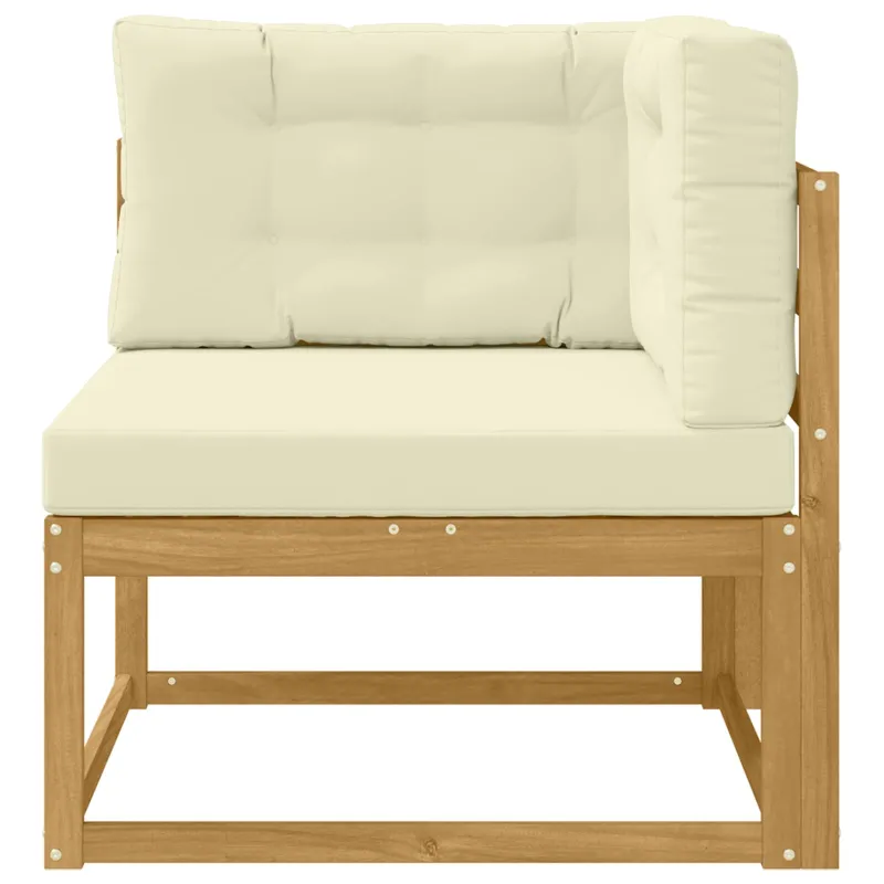 Lauko kampinė sofa Poliesteris Balta