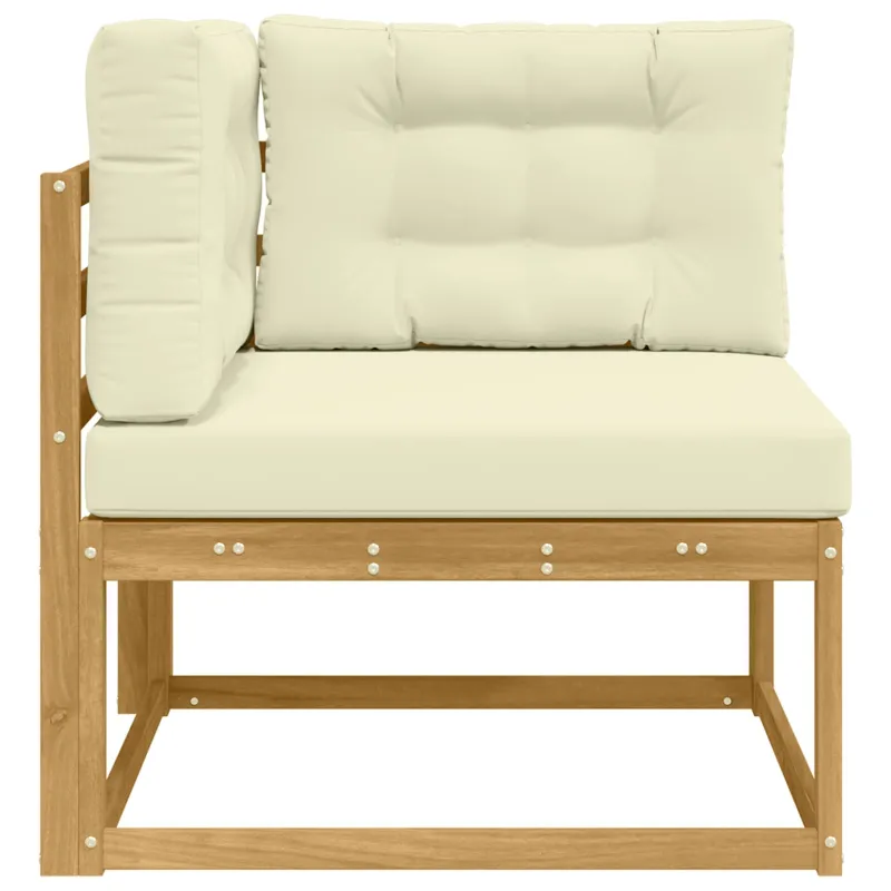 Lauko kampinė sofa Poliesteris Balta