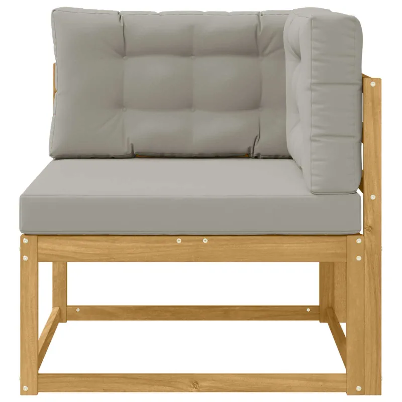 Lauko kampinė sofa Poliesteris Balta